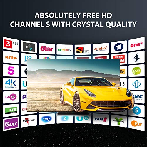 Antena de TV Digital, 4K 1080P Antena de HDTV con Amplificador de Señal Excelente Rendimiento para TDT Digital y señales de TV Analógicas Recepción de Largo Alcance hasta 180 Millas